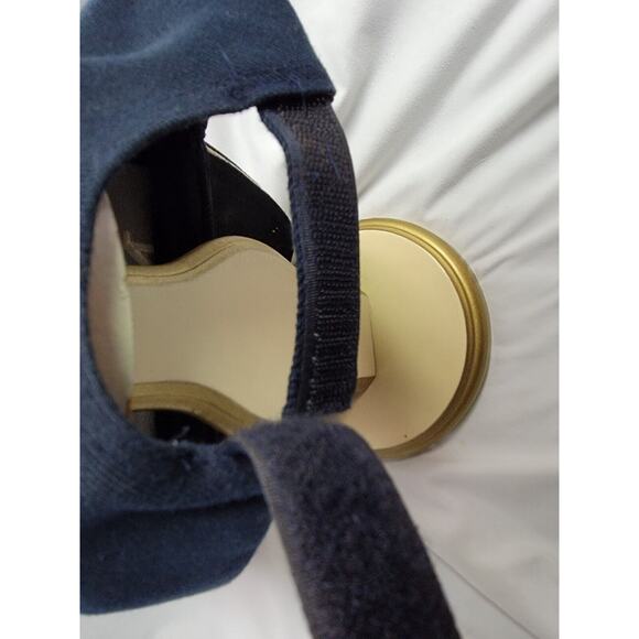US Navy Blue Ball Cap Gold Scrambled Eggs Snapback Hook Veteran Officer Military - Picture 6 of 8